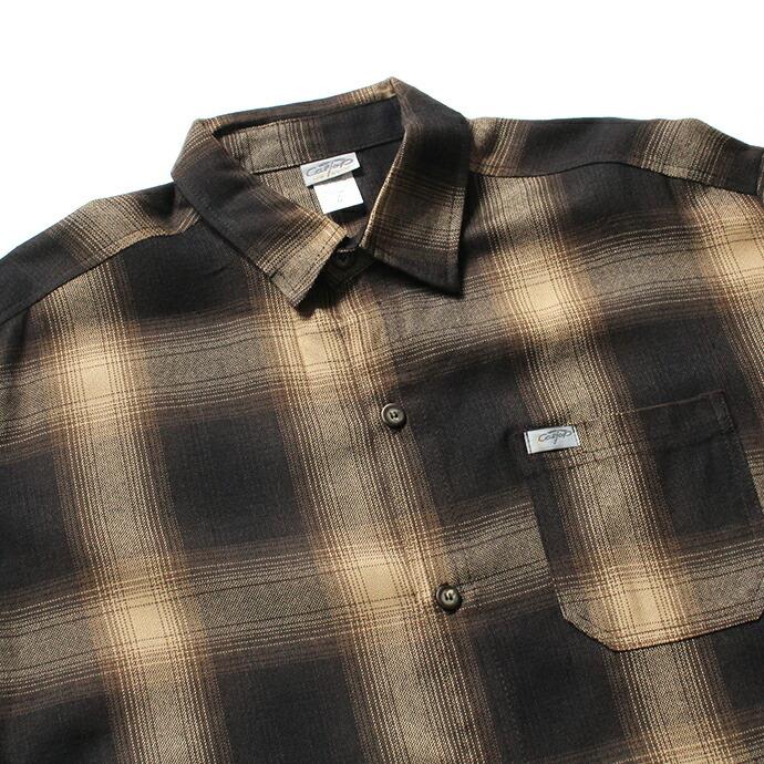 CalTop（キャルトップ） / 2000 オンブレチェック L/Sシャツ - Brown/Khaki ブラウン×カーキ | Cal Top | 02