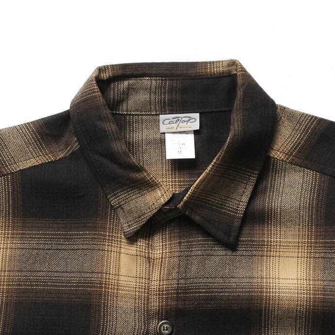 CalTop（キャルトップ） / 2000 オンブレチェック L/Sシャツ - Brown/Khaki ブラウン×カーキ | Cal Top | 03