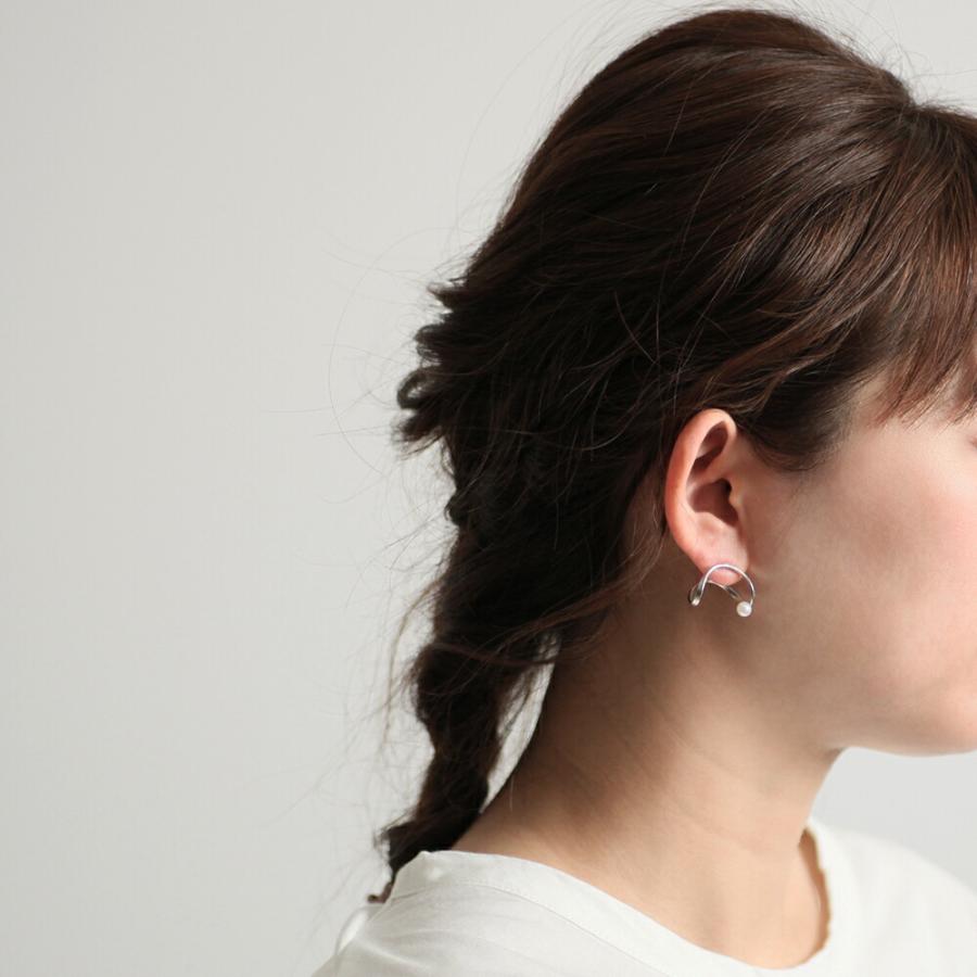 yum. （ヤム） / silver シルバー エタニティピアスMSパール付き (両耳タイプ) / Eternity-ppm-Ag925 |  | 01