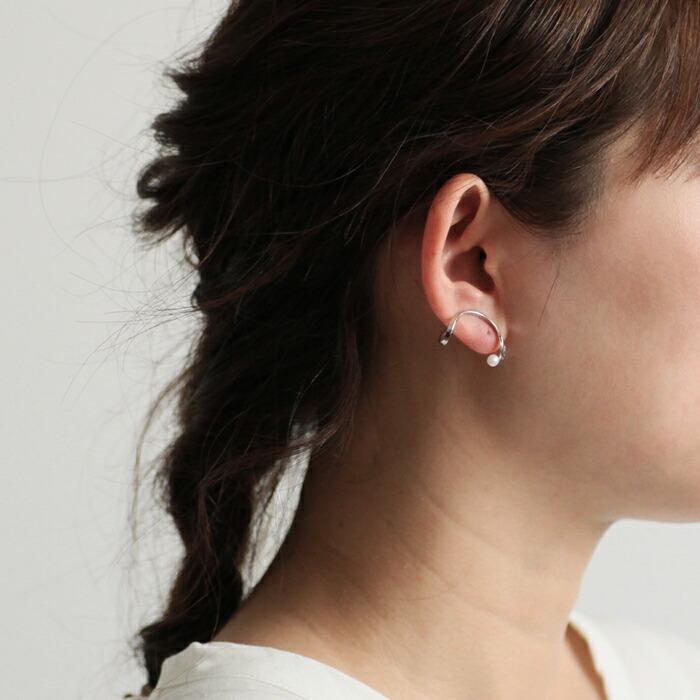 yum. （ヤム） / silver シルバー エタニティイヤリングMSパール付き (両耳タイプ) / Eternity-erpM-Ag925 |  | 04