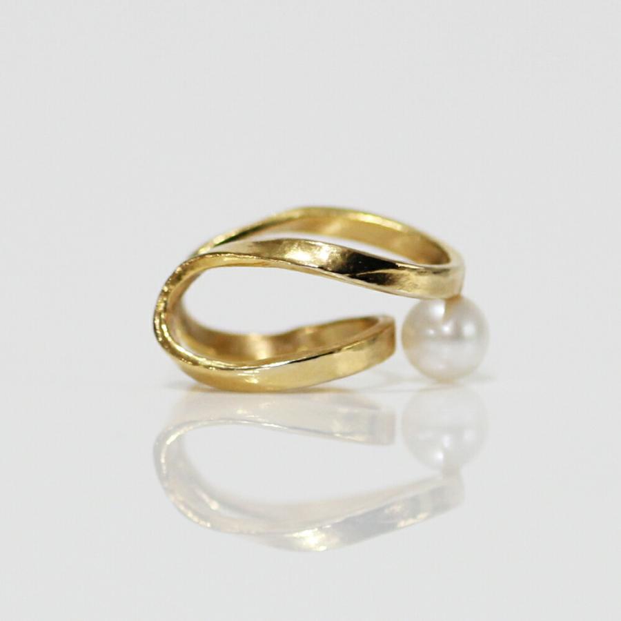 yum. （ヤム） / k18 ゴールド エタニティイヤカフ1pGパール付き / Eternity-ec1p-18c |  | 02