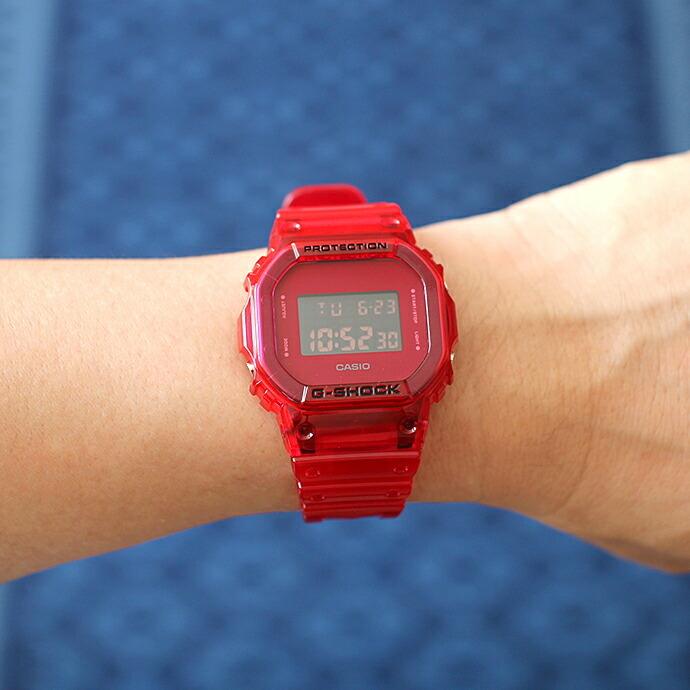 CASIO G-SHOCK / クリアスケルトンGショック DW-5600SB-4 レッド | G-SHOCK
