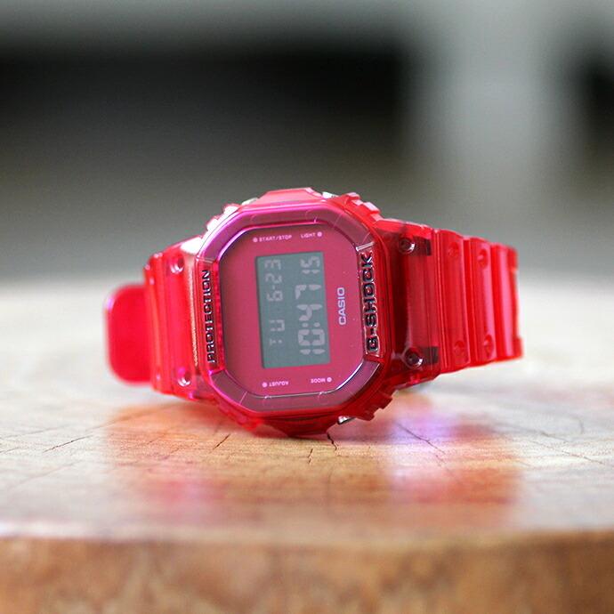 CASIO G-SHOCK / クリアスケルトンGショック DW-5600SB-4 レッド | G-SHOCK | 01