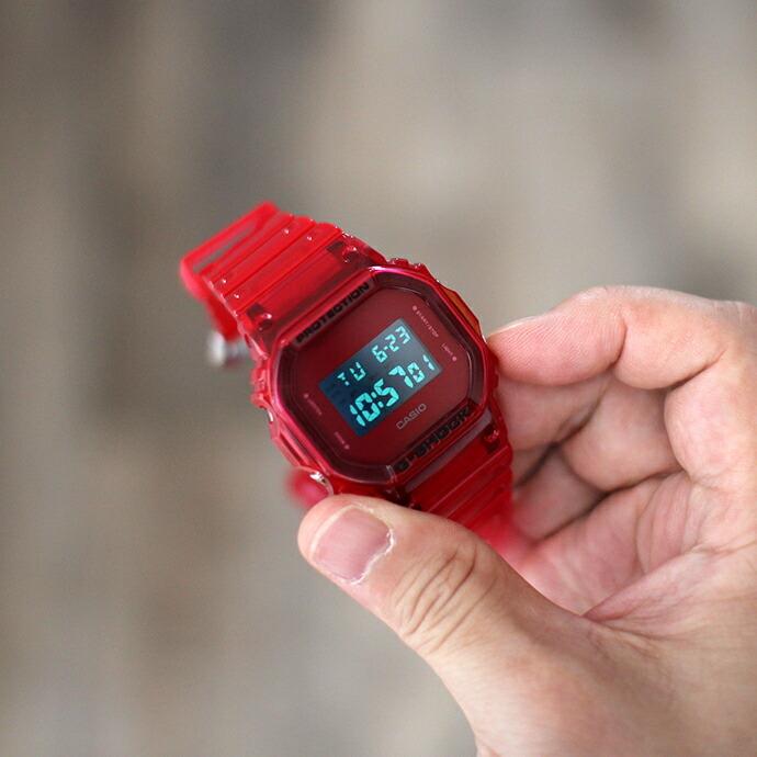 CASIO G-SHOCK / クリアスケルトンGショック DW-5600SB-4 レッド | G-SHOCK | 04