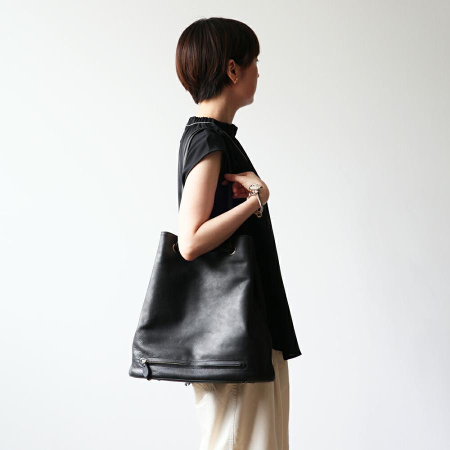 Ense（アンサ） / ヌバック巾着トートバッグ ki303 - ブラック 送料無料 |  | 03