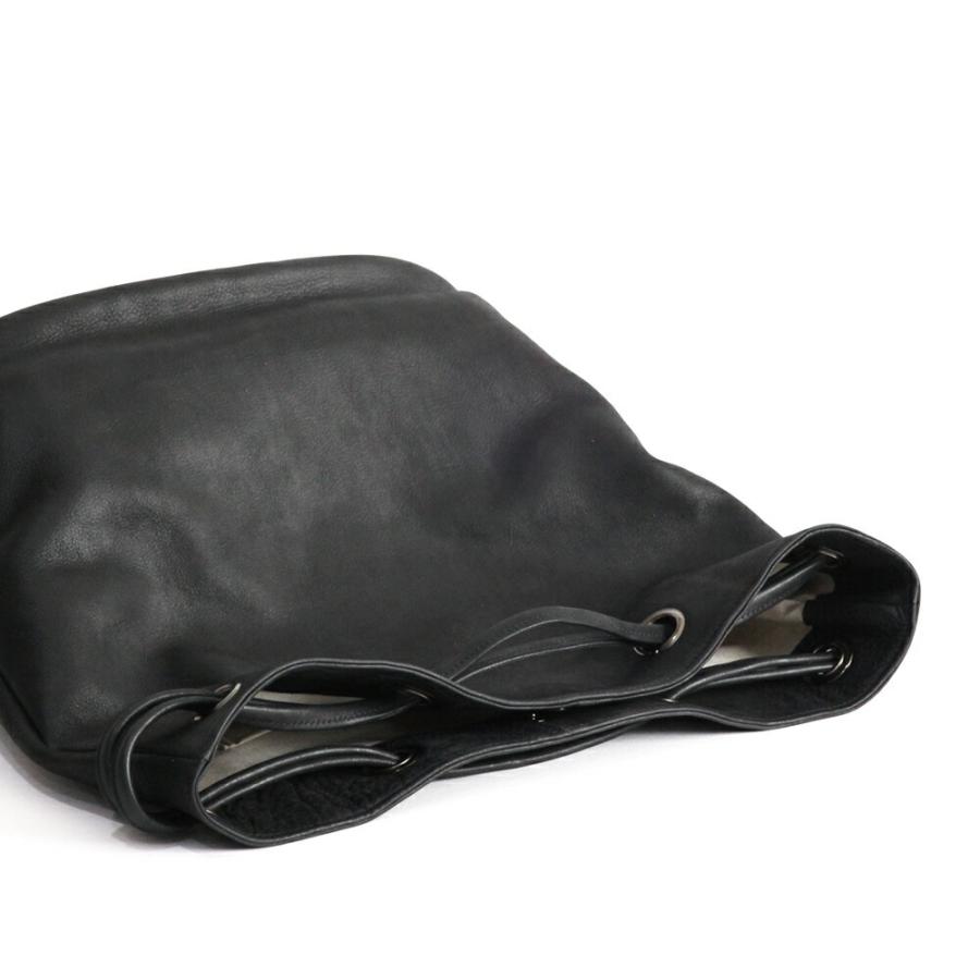 Ense（アンサ） / ヌバック巾着トートバッグ ki303 - ブラック 送料無料 |  | 05