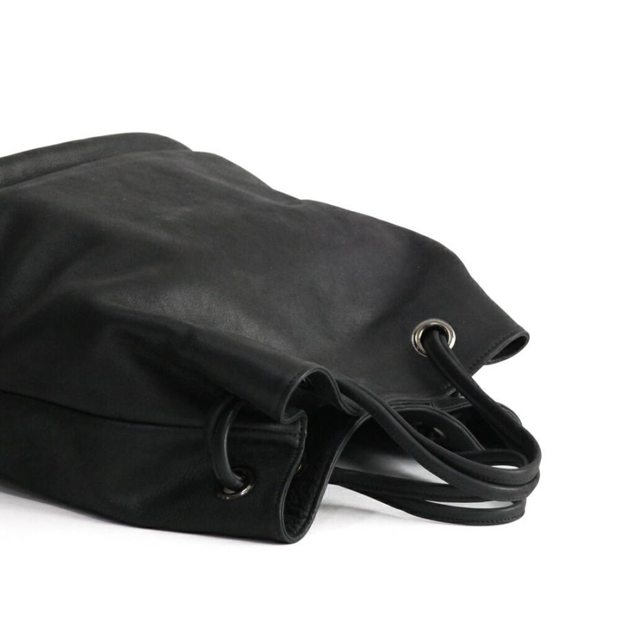 Ense（アンサ） / ヌバック巾着トートバッグ ki303 - ブラック 送料無料 |  | 06