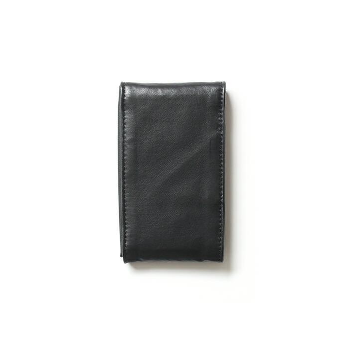 bagjack / メンズ 財布 カードホルダー 薄型 黒 Credit Card Carrier - Black Leather バッグジャック クレジットカードキャリアー ブラックレ… | BAGJACK | 01