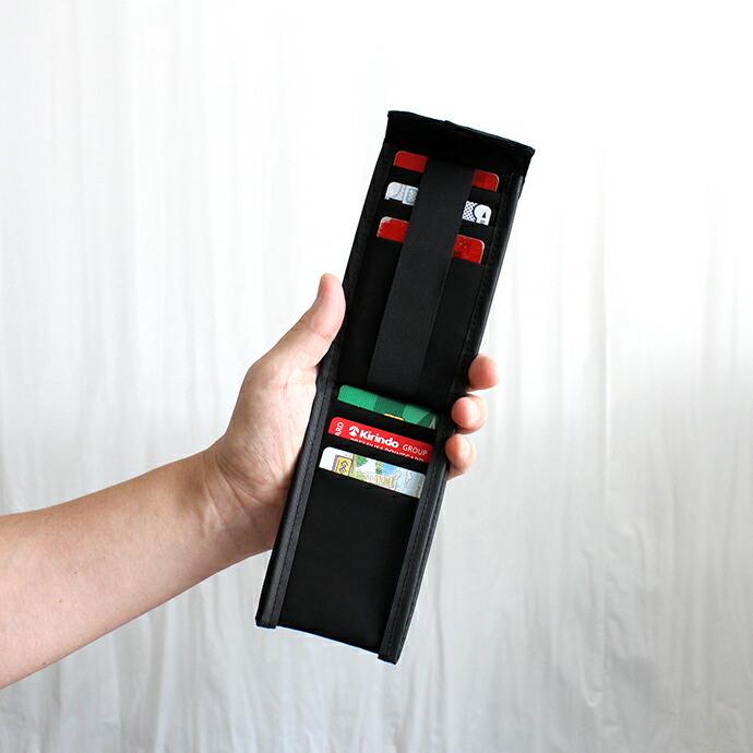 bagjack / メンズ 財布 カードホルダー 薄型 黒 Credit Card Carrier - Black Leather バッグジャック クレジットカードキャリアー ブラックレ… | BAGJACK | 06