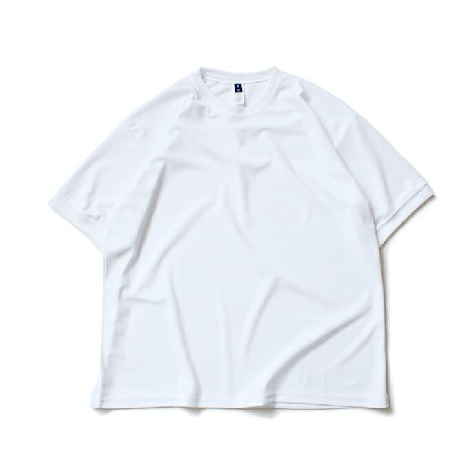 SMOKE T ONE / Dry Pique Tee ドライ鹿の子Tシャツ - White | ONE