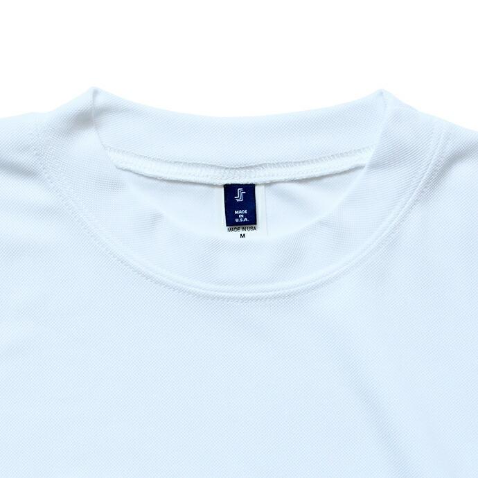 SMOKE T ONE / Dry Pique Mock Neck L/S ドライ鹿の子モックネック長袖Tシャツ - White | ONE | 03