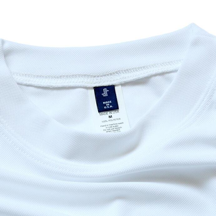 SMOKE T ONE / Dry Pique Mock Neck L/S ドライ鹿の子モックネック長袖Tシャツ - White | ONE | 05