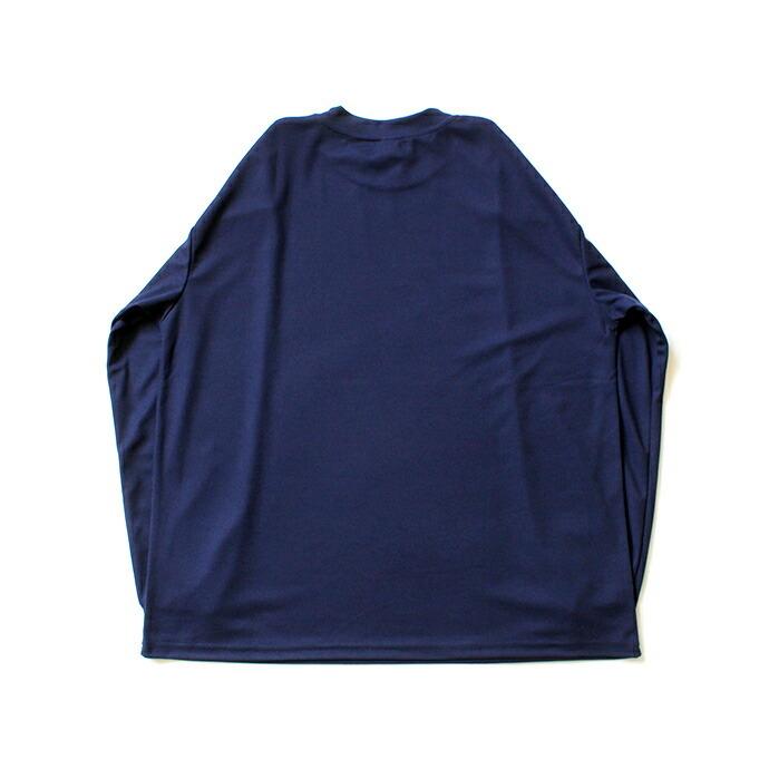 SMOKE T ONE / Dry Pique Mock Neck L/S ドライ鹿の子モックネック長袖Tシャツ - Navy | NAVY（ファッション） | 02