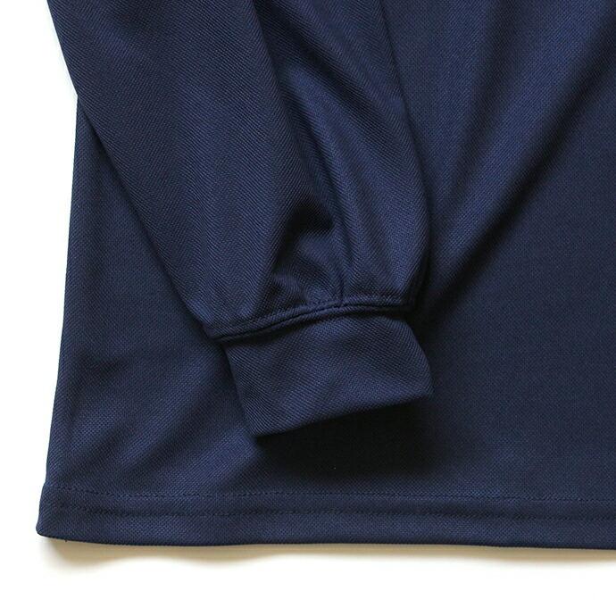 SMOKE T ONE / Dry Pique Mock Neck L/S ドライ鹿の子モックネック長袖Tシャツ - Navy | NAVY（ファッション） | 04
