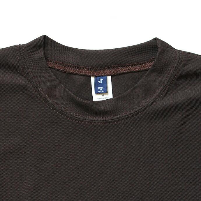 SMOKE T ONE / Dry Pique Mock Neck L/S ドライ鹿の子モックネック長袖Tシャツ - Brown | ONE | 03