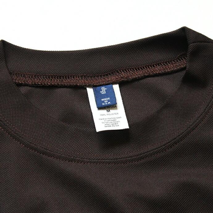 SMOKE T ONE / Dry Pique Mock Neck L/S ドライ鹿の子モックネック長袖Tシャツ - Brown | ONE | 05