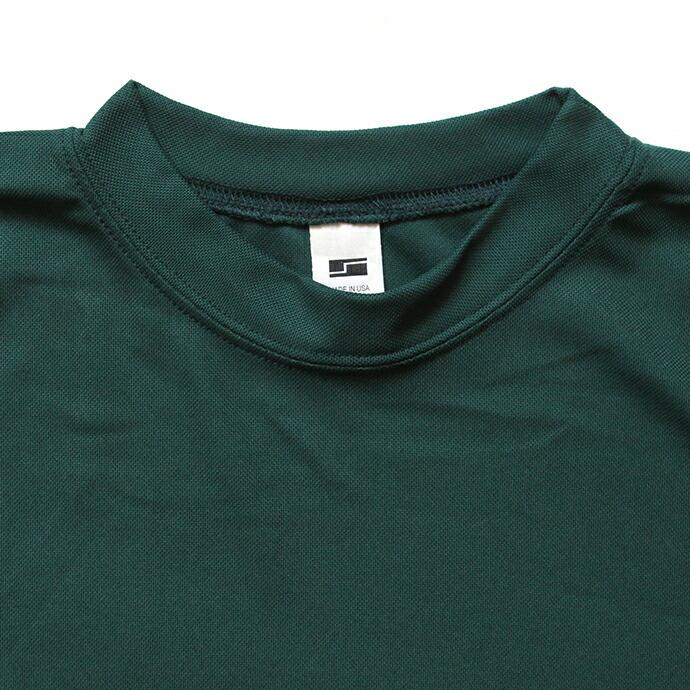 SMOKE T ONE / Dry Pique Mock Neck L/S ドライ鹿の子モックネック長袖Tシャツ - Green |  | 03