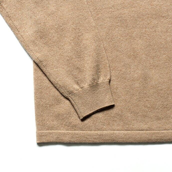 crepuscule　クレプスキュール　2003-009 Cashmere crew - Camel カシミア ニット クルーネック プルオーバー キャメル カシミヤ | crepuscule | 03