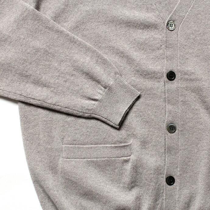 crepuscule クレプスキュール 2003-010 Cashmere cardigan - Beige カシミア ニット カーディガン ベージュ カシミヤ | crepuscule | 03