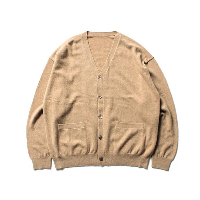 crepuscule クレプスキュール　2003-010 Cashmere cardigan - Camel カシミア　ニット　カーディガン キャメル　カシミヤ | crepuscule