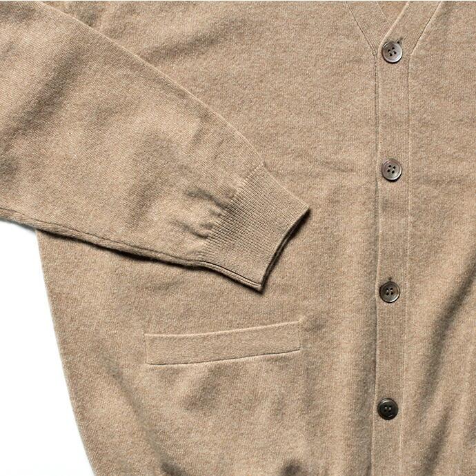 crepuscule クレプスキュール　2003-010 Cashmere cardigan - Camel カシミア　ニット　カーディガン キャメル　カシミヤ | crepuscule | 03