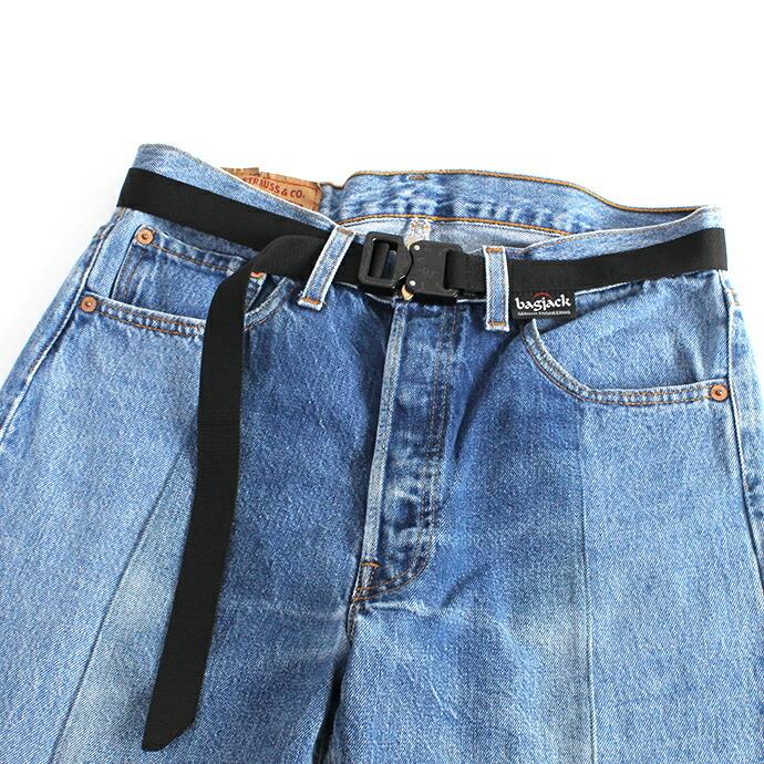 bagjack / Belt 25mm - Black Cobra バッグジャック ベルト ブラック／ブラック 送料無料 | BAGJACK | 04
