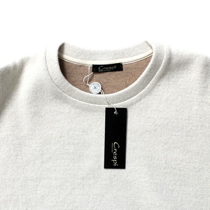 CRESPI / Lambswool/Cotton Crew Neck - Ivory ラムズウールコットン クルーネックカットソー アイボリー | Crespi | 02