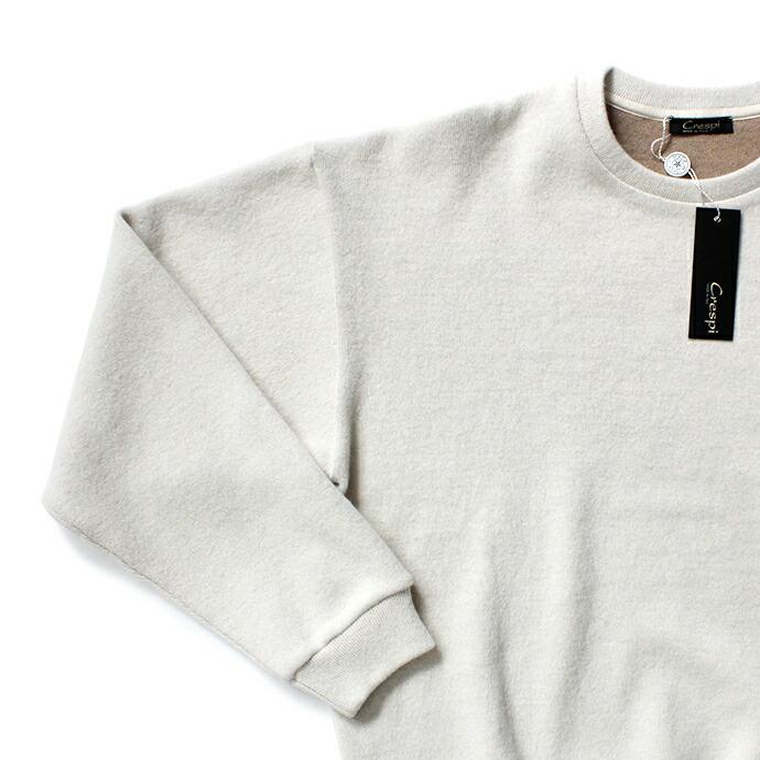 CRESPI / Lambswool/Cotton Crew Neck - Ivory ラムズウールコットン クルーネックカットソー アイボリー | Crespi | 03