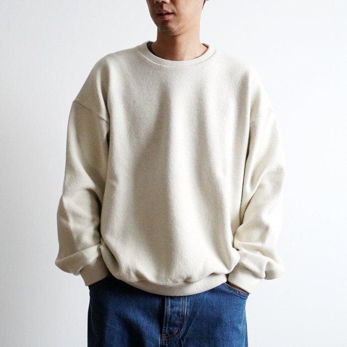 CRESPI / Lambswool/Cotton Crew Neck - Ivory ラムズウールコットン クルーネックカットソー アイボリー | Crespi | 05