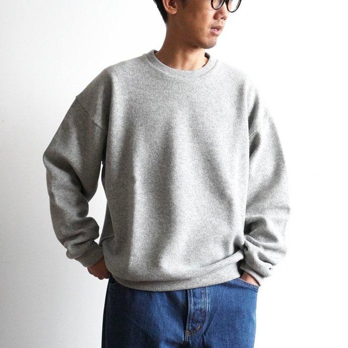 CRESPI / Lambswool/Cotton Crew Neck - Grey ラムズウールコットン クルーネックカットソー グレー | Crespi | 05