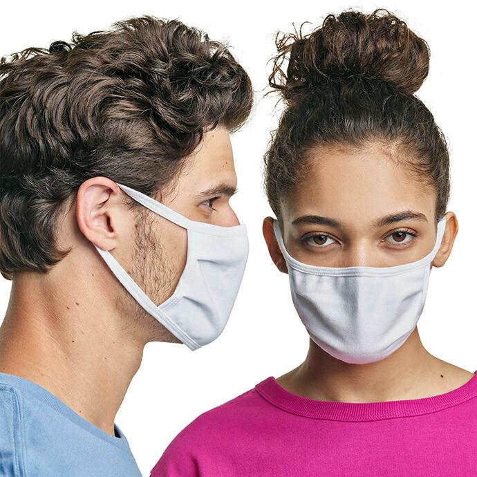 Hanes / Wicking Cotton Mask - White ヘインズ マスク 日本未発売 ホワイト | WHYTO | 03