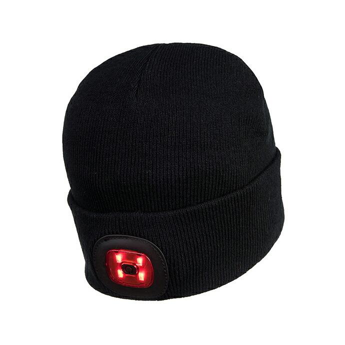 PORTWEST / Rechargeable Twin LED Beanie ポートウエスト ツインLED ヘッドライトビーニー - Black | TWIN | 07