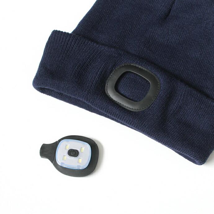PORTWEST / Rechargeable Twin LED Beanie ポートウエスト ツインLED ヘッドライトビーニー - Navy | NAVY（ファッション） | 03