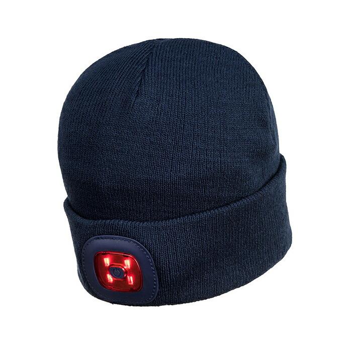 PORTWEST / Rechargeable Twin LED Beanie ポートウエスト ツインLED ヘッドライトビーニー - Navy | NAVY（ファッション） | 07