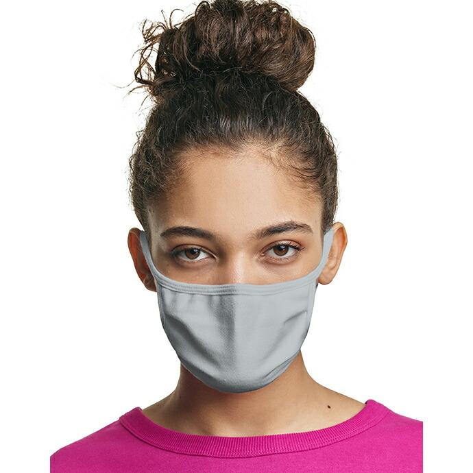 Hanes / Wicking Cotton Mask - Concrete ヘインズ マスク 日本未発売 グレー | Hanes | 01