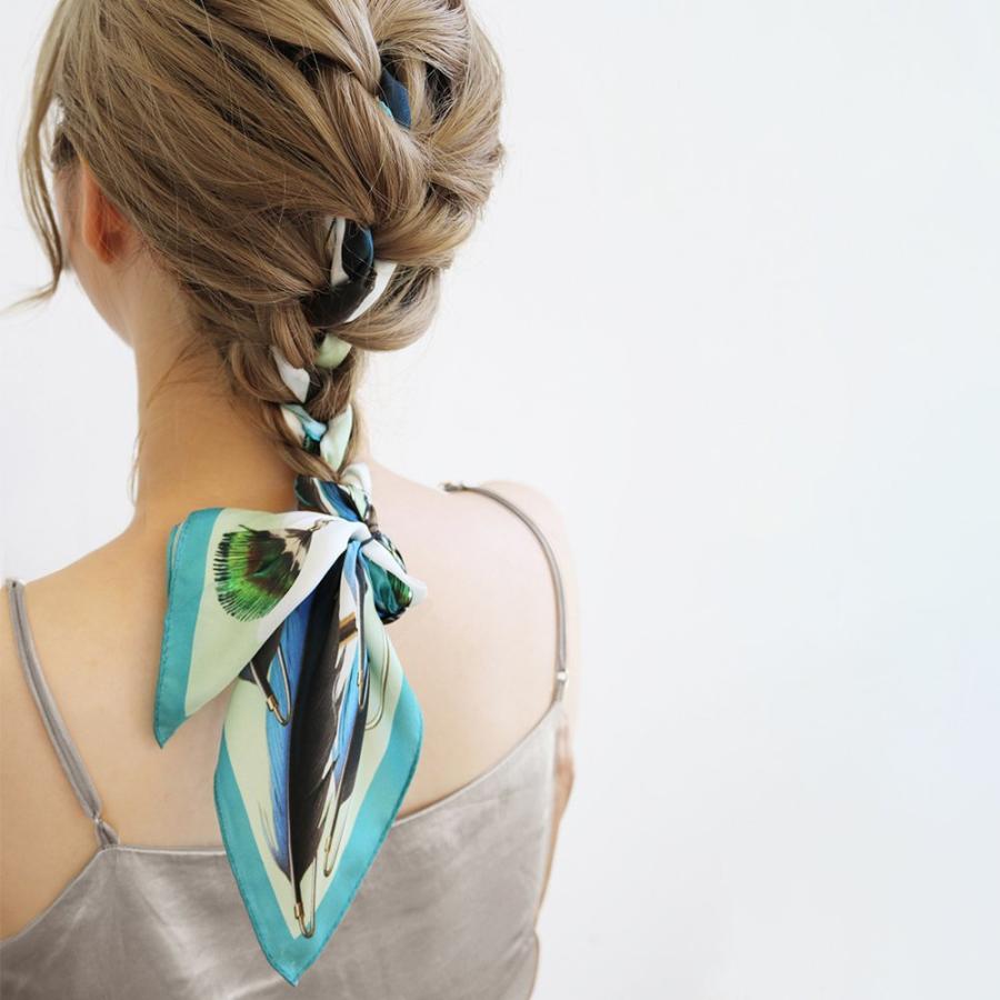 moca.arpeggio（モカ アルペジオ） /  Kawasemi&Peacock 孔雀とカワセミ スカーフ  [MS-01] レディース ギフト プレゼント 大判 スカーフ … | 