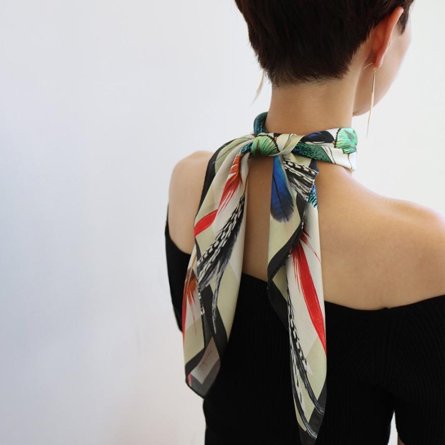 moca.arpeggio（モカ アルペジオ） /  Brooch pins 羽のピンブローチ スカーフ  [MS-02] レディース ギフト プレゼント 大判 スカーフ シルク … |  | 03