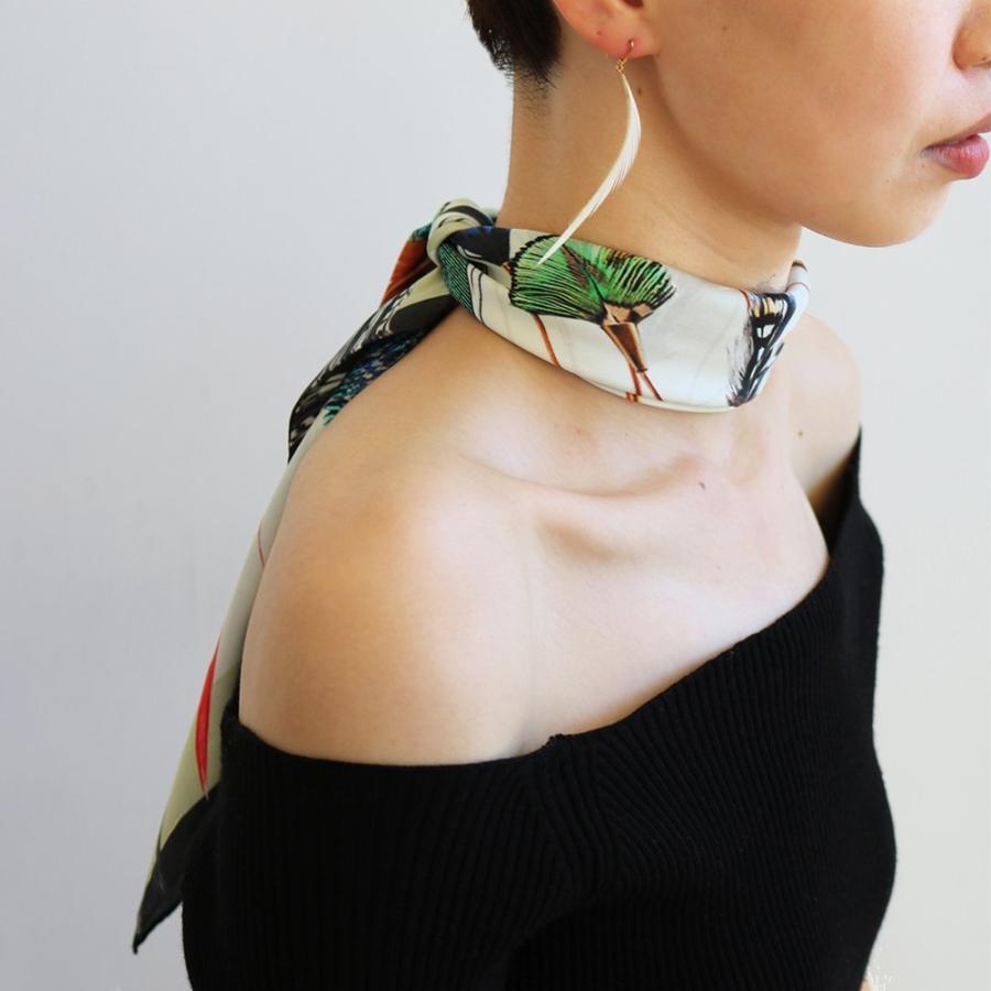 moca.arpeggio（モカ アルペジオ） /  Brooch pins 羽のピンブローチ スカーフ  [MS-02] レディース ギフト プレゼント 大判 スカーフ シルク … |  | 04