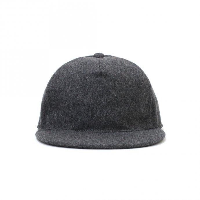 Trad Marks / Basic Cap WM ベーシックキャップ ウールメルトン - Dark Heather ダークヘザーグレー 即日発送 即納 | Heather | 01