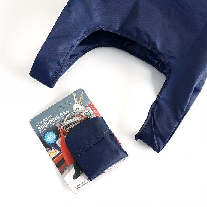 KIKKERLAND（キッカーランド） Key Ring Shopping Bag - Blue キーリング ショッピングバッグ ネイビー キーリング付きエコバッグ リップストッ… | iPhone | 07