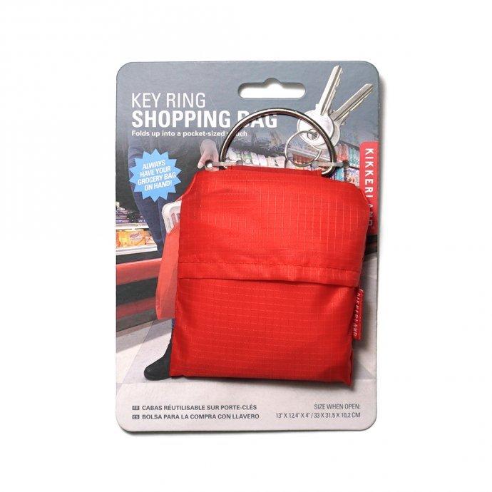 KIKKERLAND（キッカーランド） Key Ring Shopping Bag - Red キーリング ショッピングバッグ レッド キーリング付きエコバッグ リップストップ… | iPhone | 01