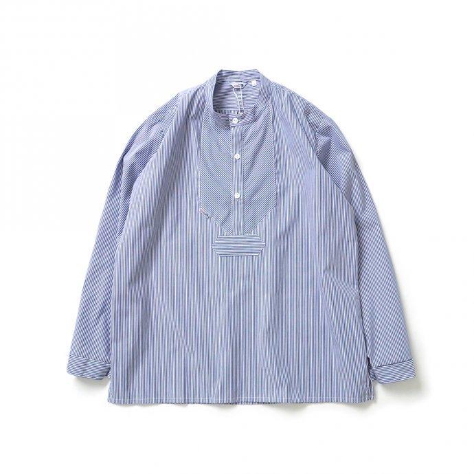 modAS / Sommer Fischerhemd - marine モダス サマーフィッシングシャツ ネイビーストライプ | 