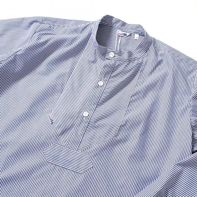 modAS / Sommer Fischerhemd - marine モダス サマーフィッシングシャツ ネイビーストライプ |  | 02