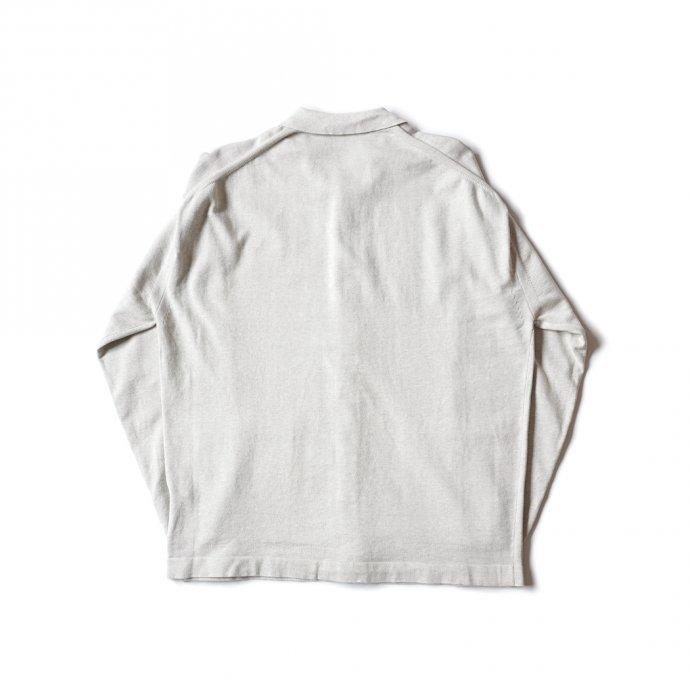 crepuscule クレプスキュール 2101-006 KNIT SHIRT - L.Gray ニットシャツ ライトグレー | crepuscule | 01