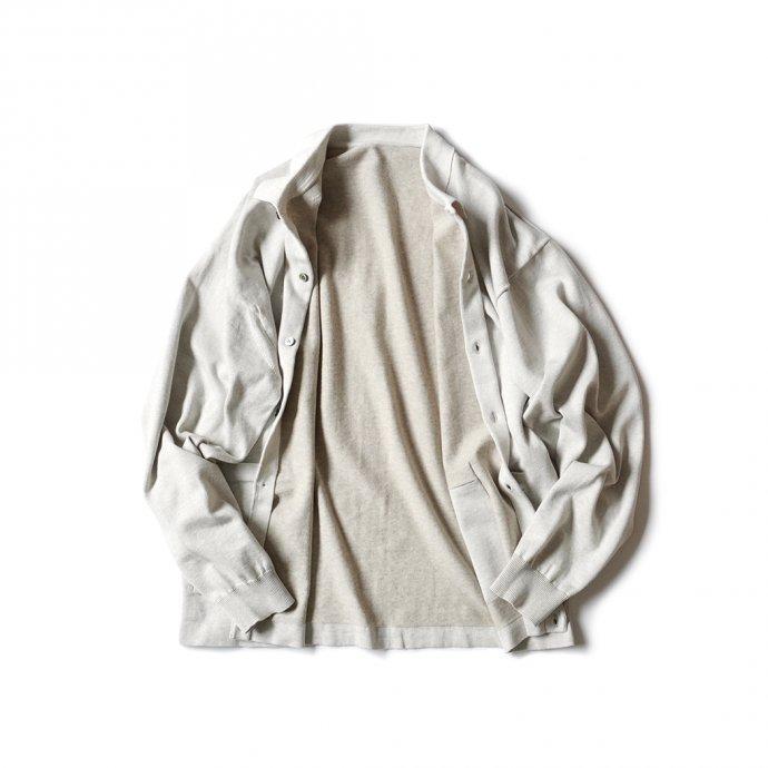 crepuscule クレプスキュール 2101-006 KNIT SHIRT - L.Gray ニットシャツ ライトグレー | crepuscule | 02