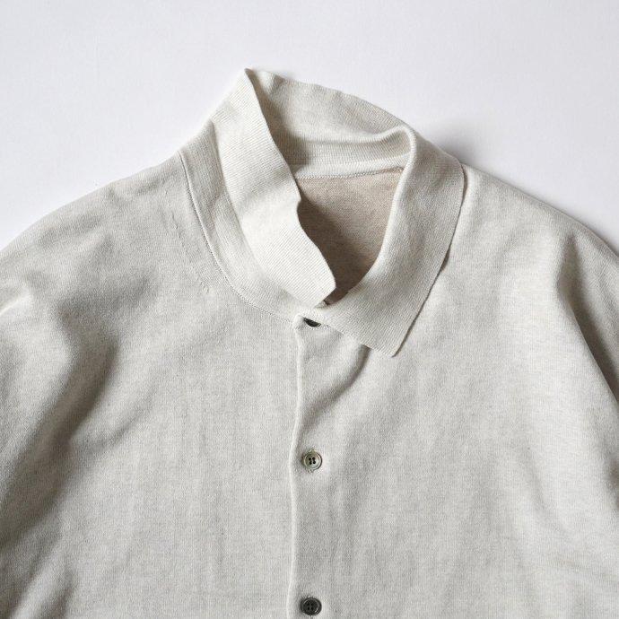 crepuscule クレプスキュール 2101-006 KNIT SHIRT - L.Gray ニットシャツ ライトグレー | crepuscule | 04