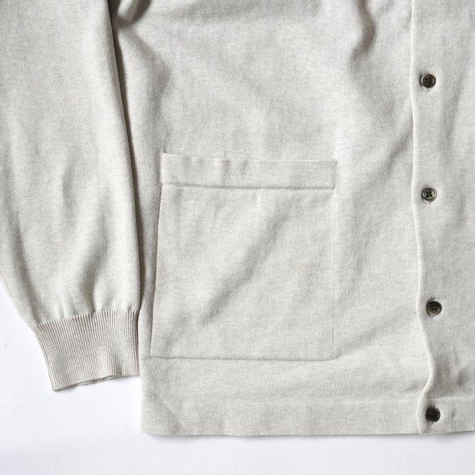 crepuscule クレプスキュール 2101-006 KNIT SHIRT - L.Gray ニットシャツ ライトグレー | crepuscule | 05