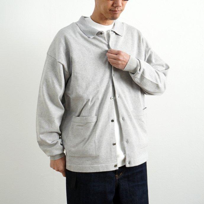 crepuscule クレプスキュール 2101-006 KNIT SHIRT - L.Gray ニットシャツ ライトグレー | crepuscule | 08