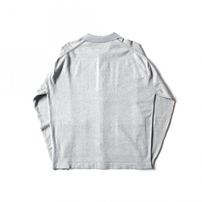 crepuscule クレプスキュール 2101-006 KNIT SHIRT - Gray ニットシャツ グレー | crepuscule | 01