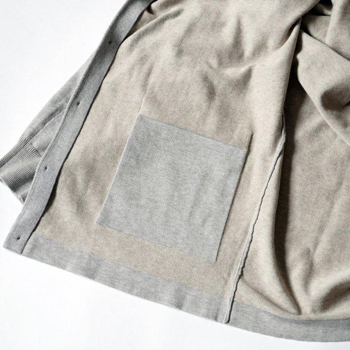 crepuscule クレプスキュール 2101-006 KNIT SHIRT - Gray ニットシャツ グレー | crepuscule | 06